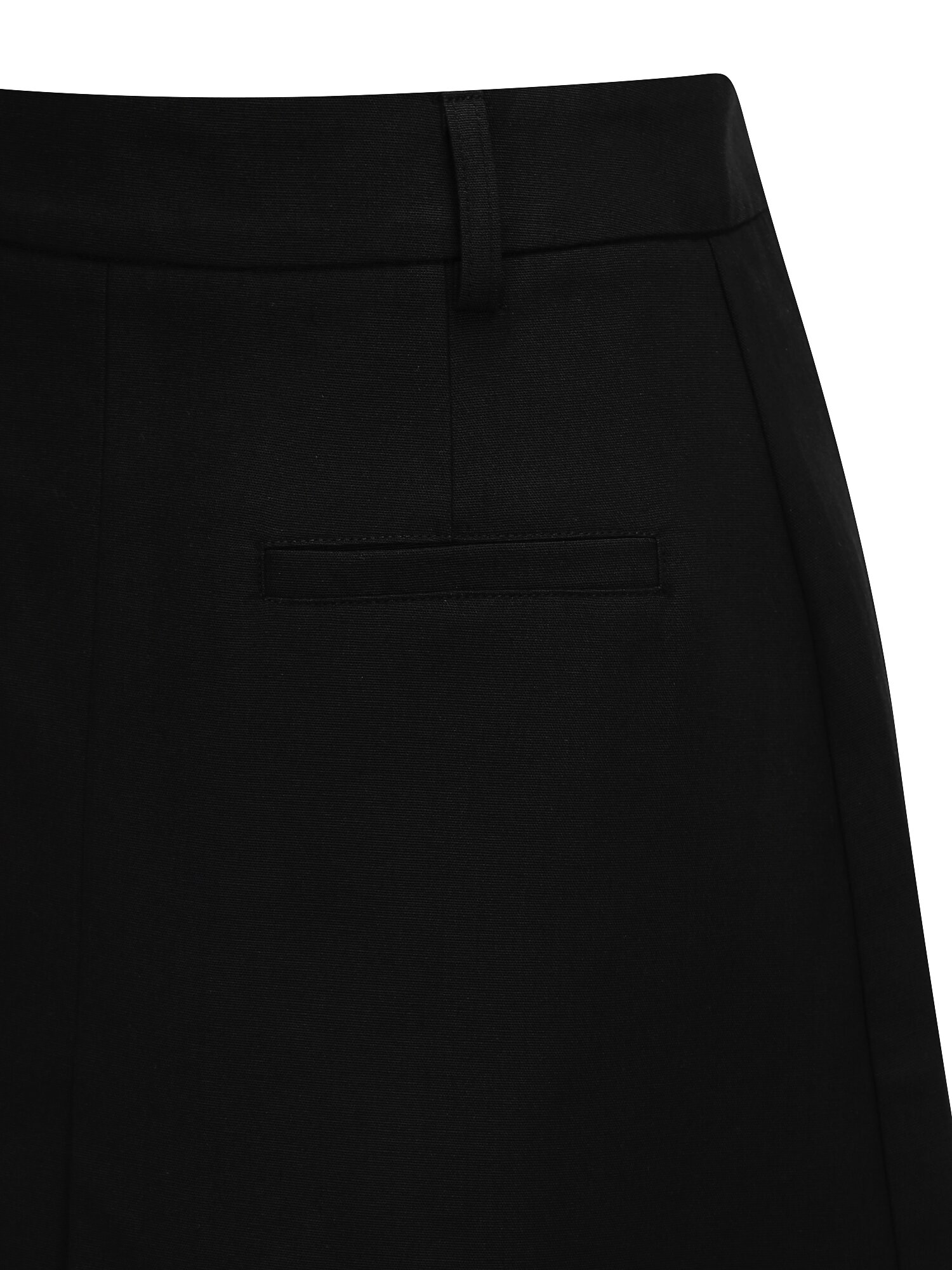 인버티드 플리츠 A라인 스커트 (BLACK)