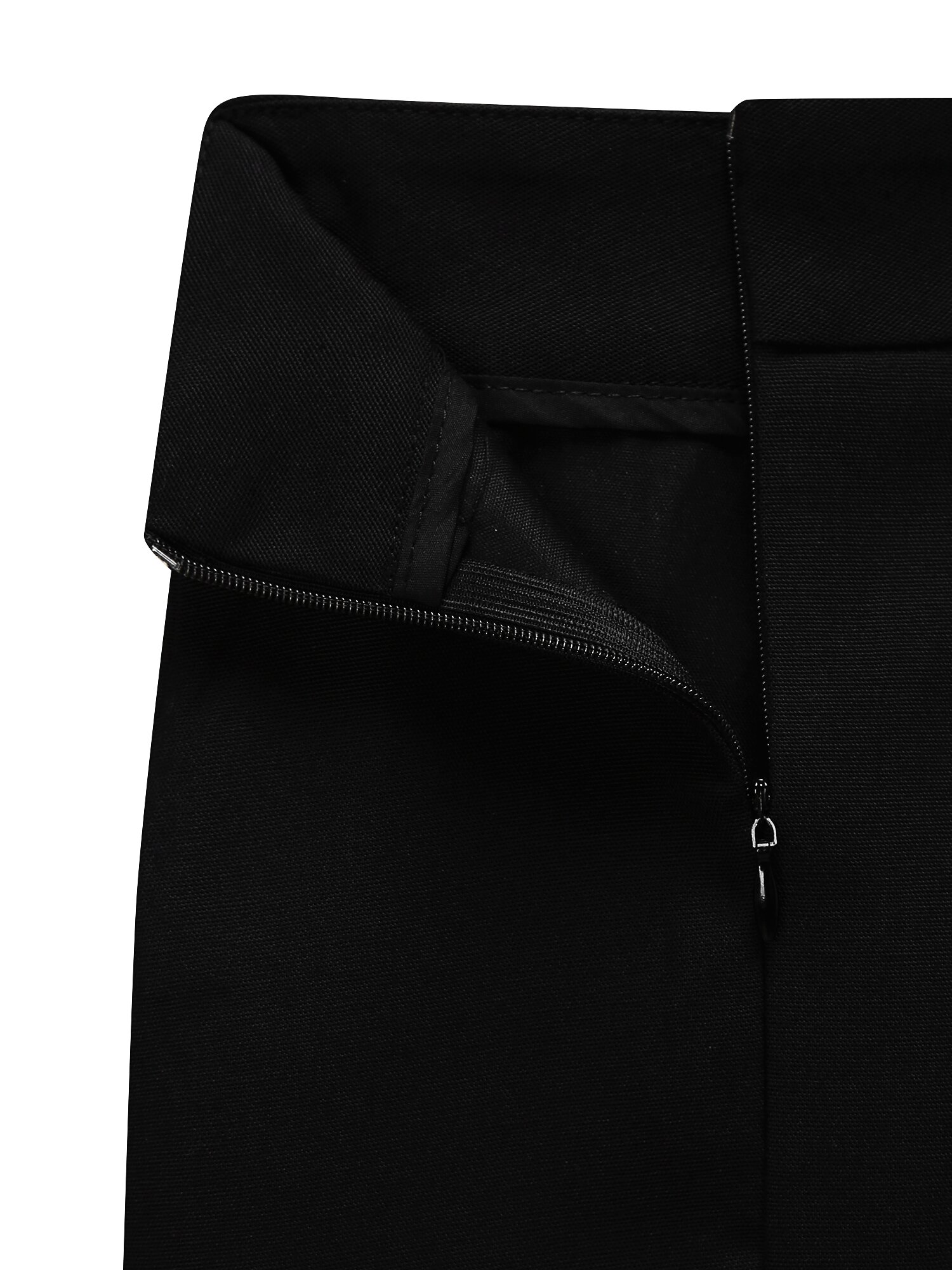 인버티드 플리츠 A라인 스커트 (BLACK)