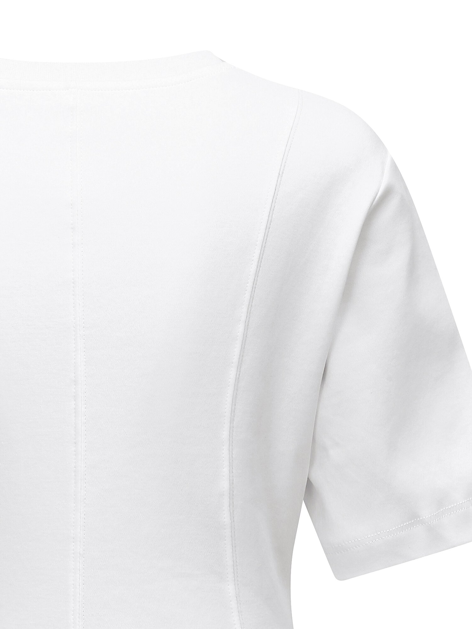 코튼 핀턱 라운드넥 티셔츠 (WHITE)
