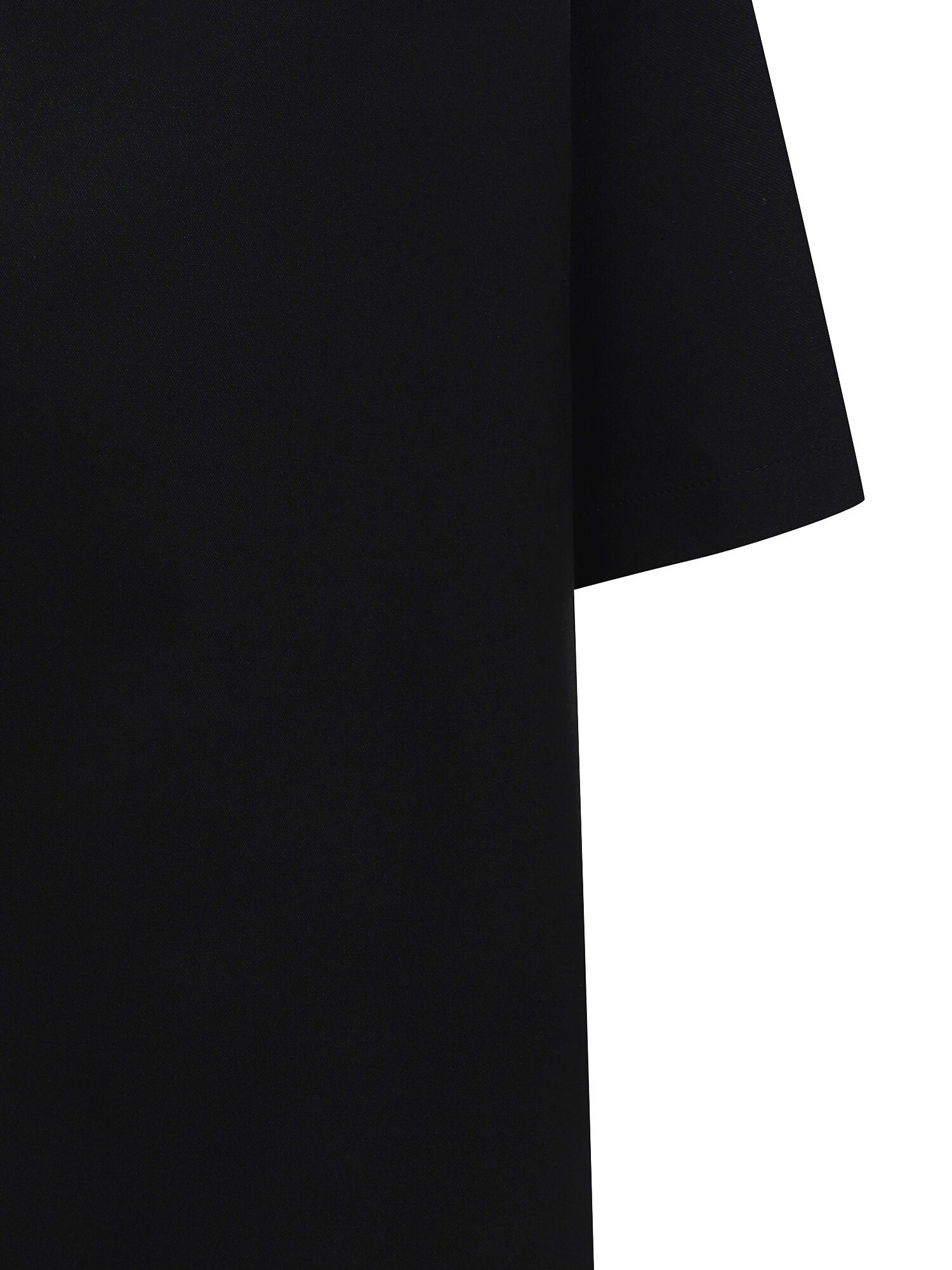 루즈핏 포켓 오픈 칼라 블라우스 (BLACK)