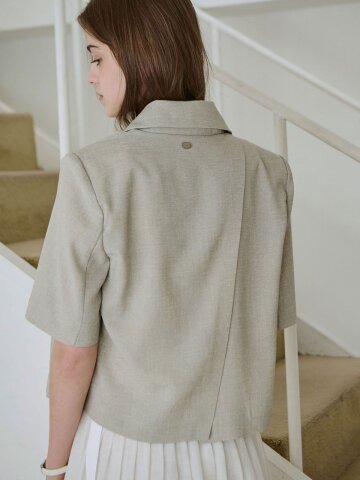 Cropped linen jacket_2 Colors