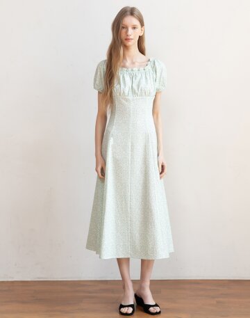 [5/15 예약배송] Flower smocking dress_2color
