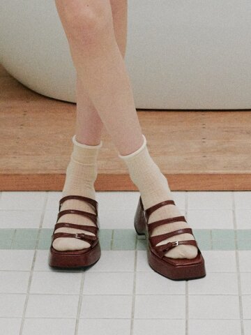 Cascade Multi Strap Platform Mules (att007-6)