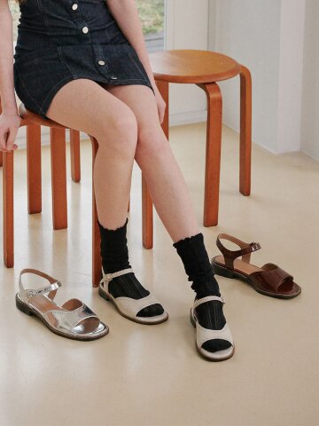Brogue Detail Strap Sandals (att006-6)