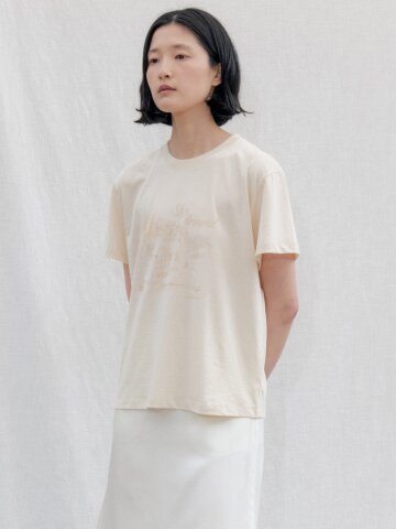 Prague park graphic Tee_CREAM