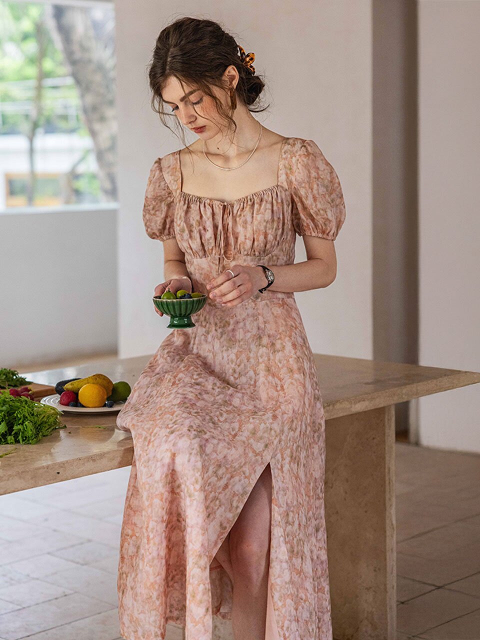 DA_Romantic floral dress