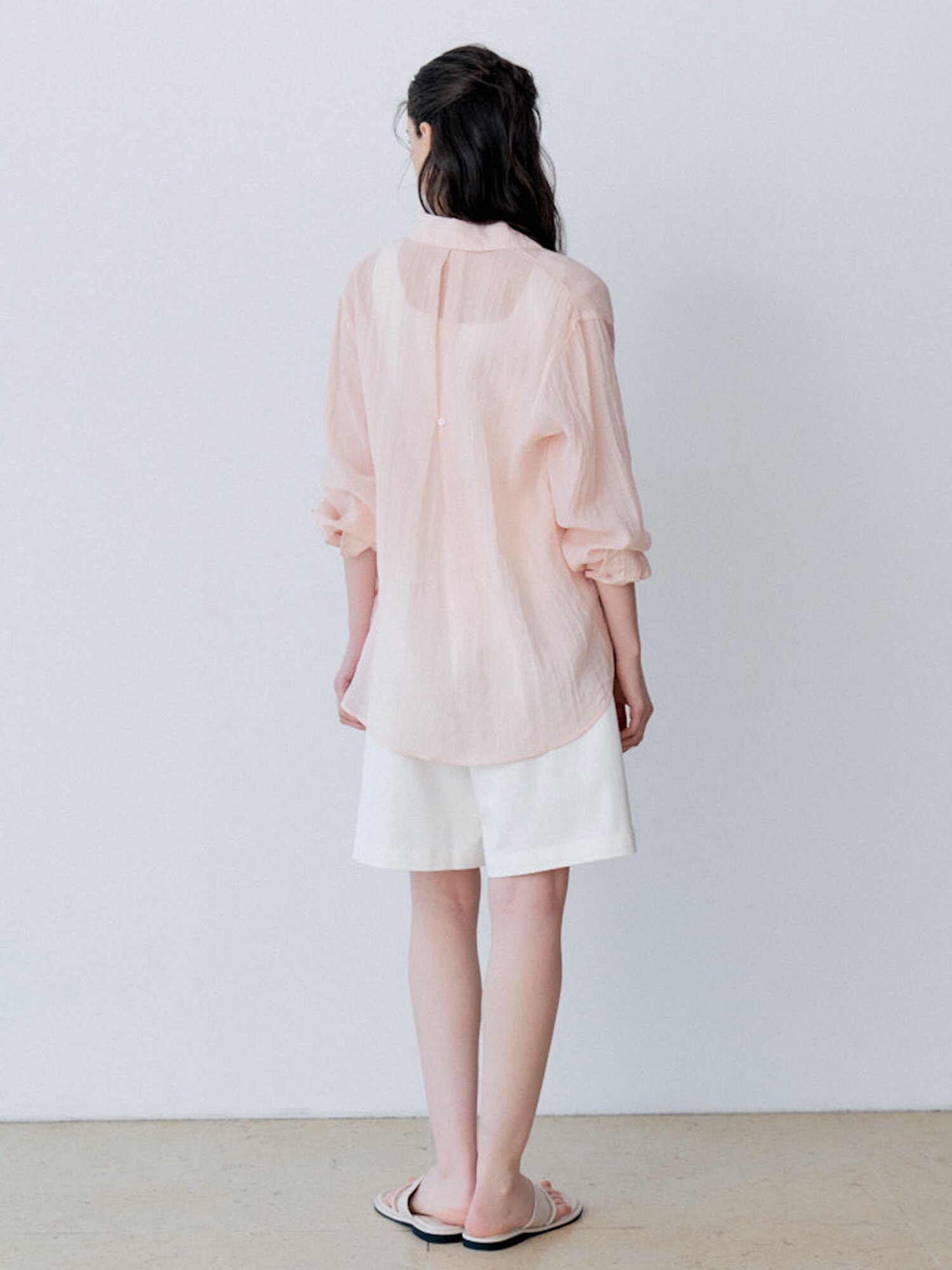 [여름 시어 셔츠] SUMMER LOOSE FIT SHEER SHIRT (PK)