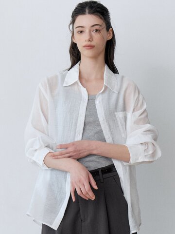 SUMMER LOOSE FIT SHEER SHIRT (IV)