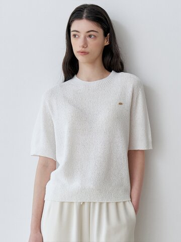 AIR COOL TEXTURE SHORT SLEEVE KNIT (CR)