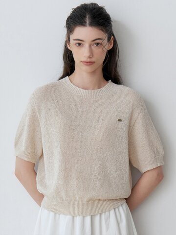 AIR COOL TEXTURE SHORT SLEEVE KNIT (LBE)