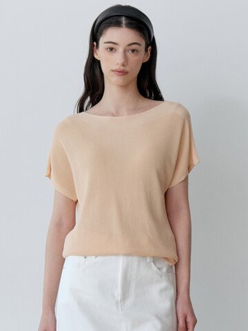 COOL AIR BOATNECK SHORT SLEEVE KNIT (LOR)