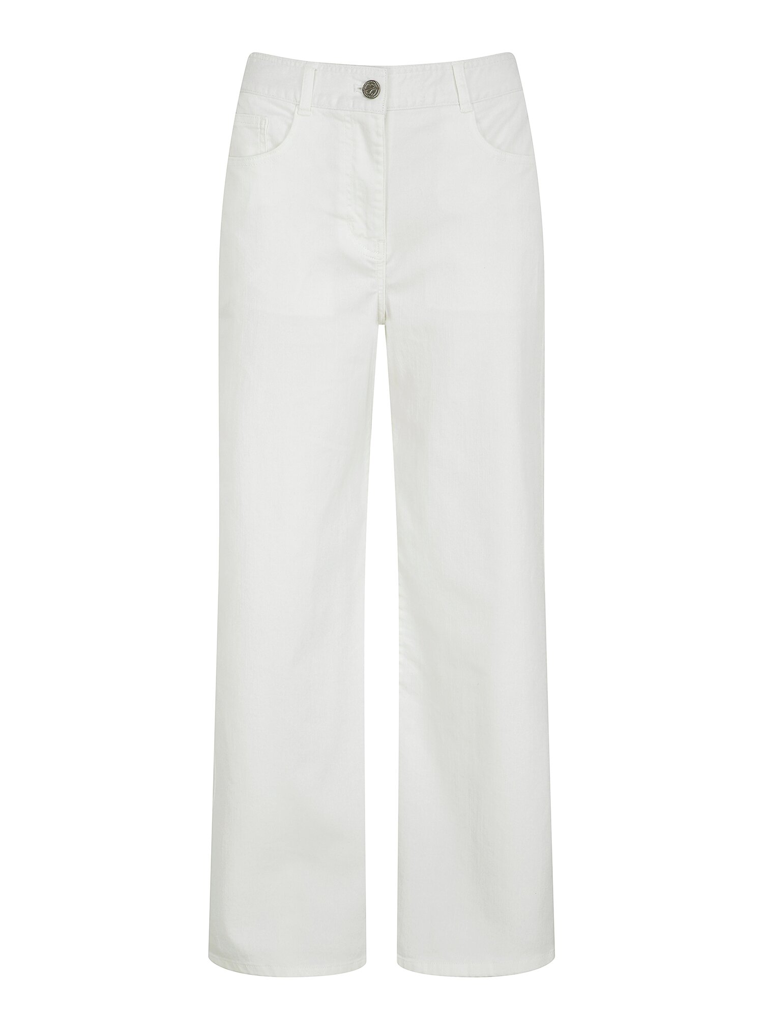인밴딩 일자핏 데님 팬츠 (WHITE)