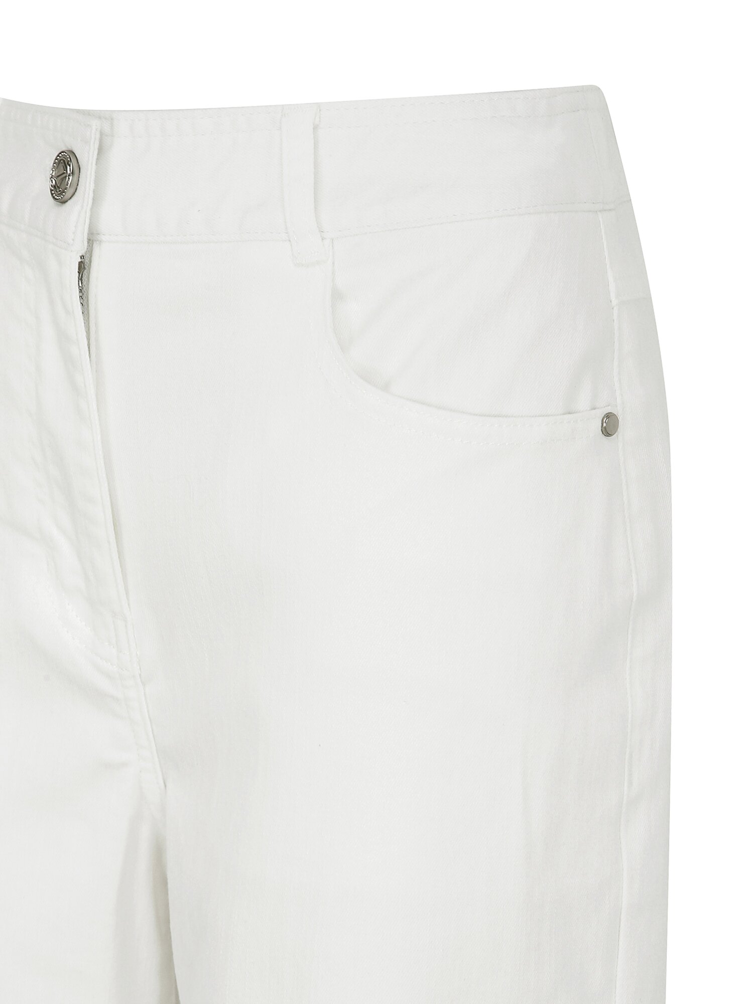 인밴딩 일자핏 데님 팬츠 (WHITE)