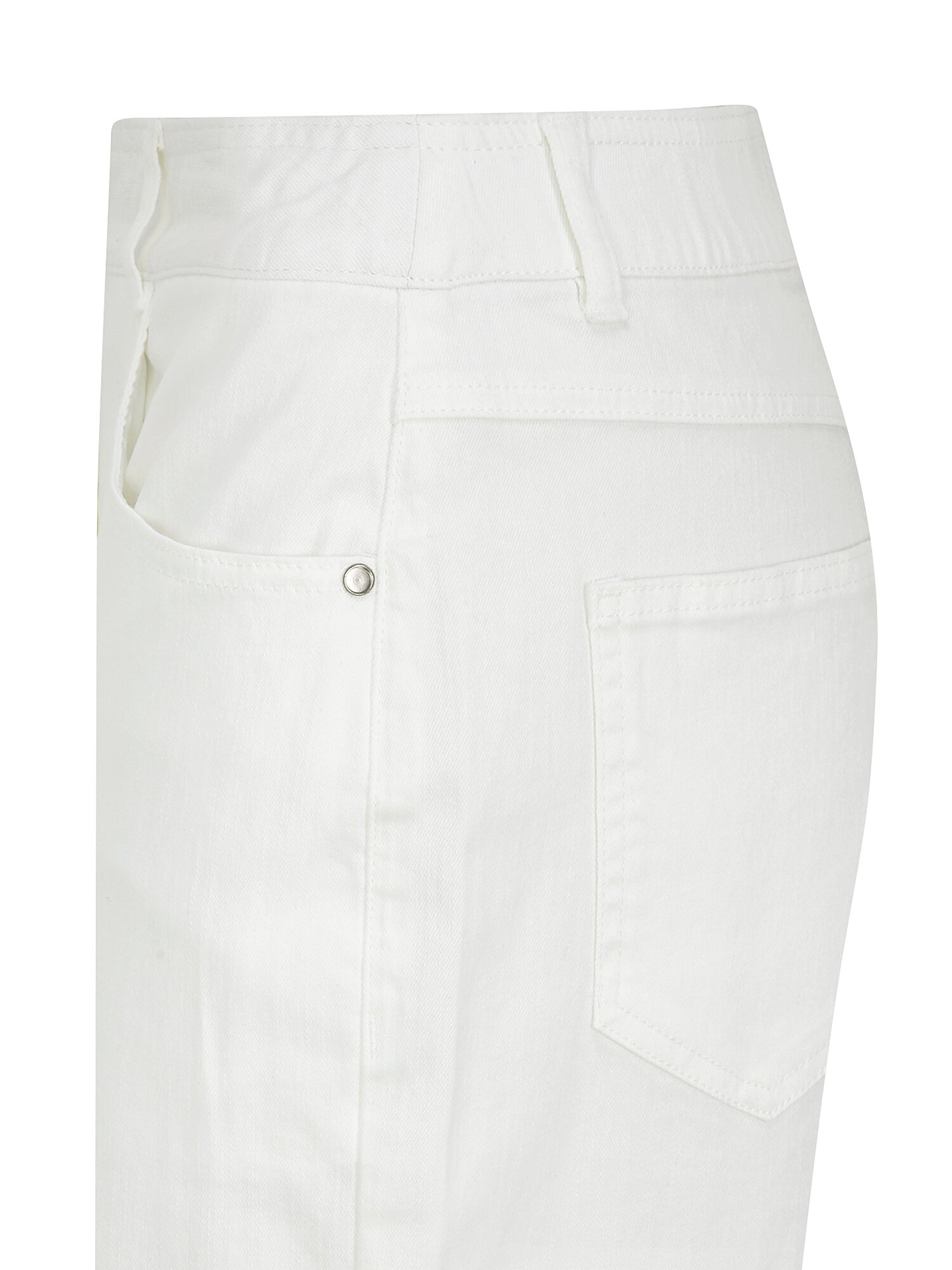인밴딩 일자핏 데님 팬츠 (WHITE)