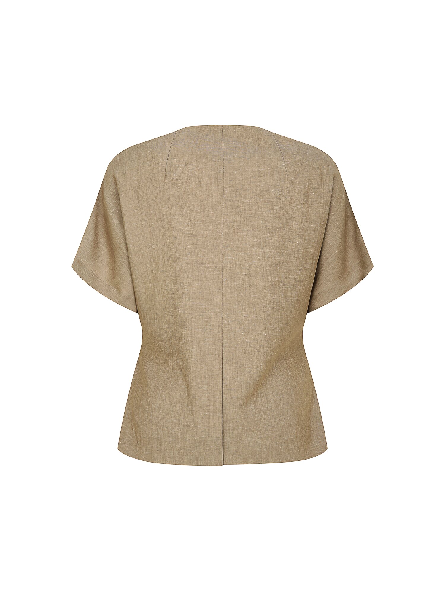 린넨 돌먼 슬리브 브이넥 재킷 (BEIGE)