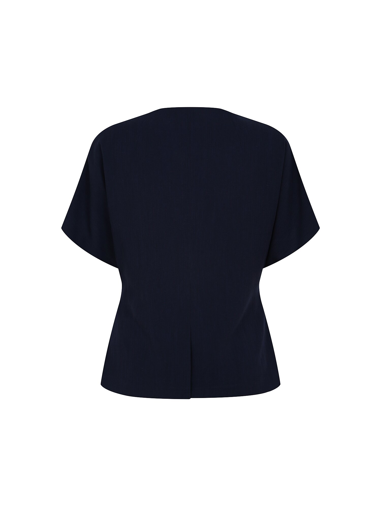 린넨 돌먼 슬리브 브이넥 재킷 (NAVY)
