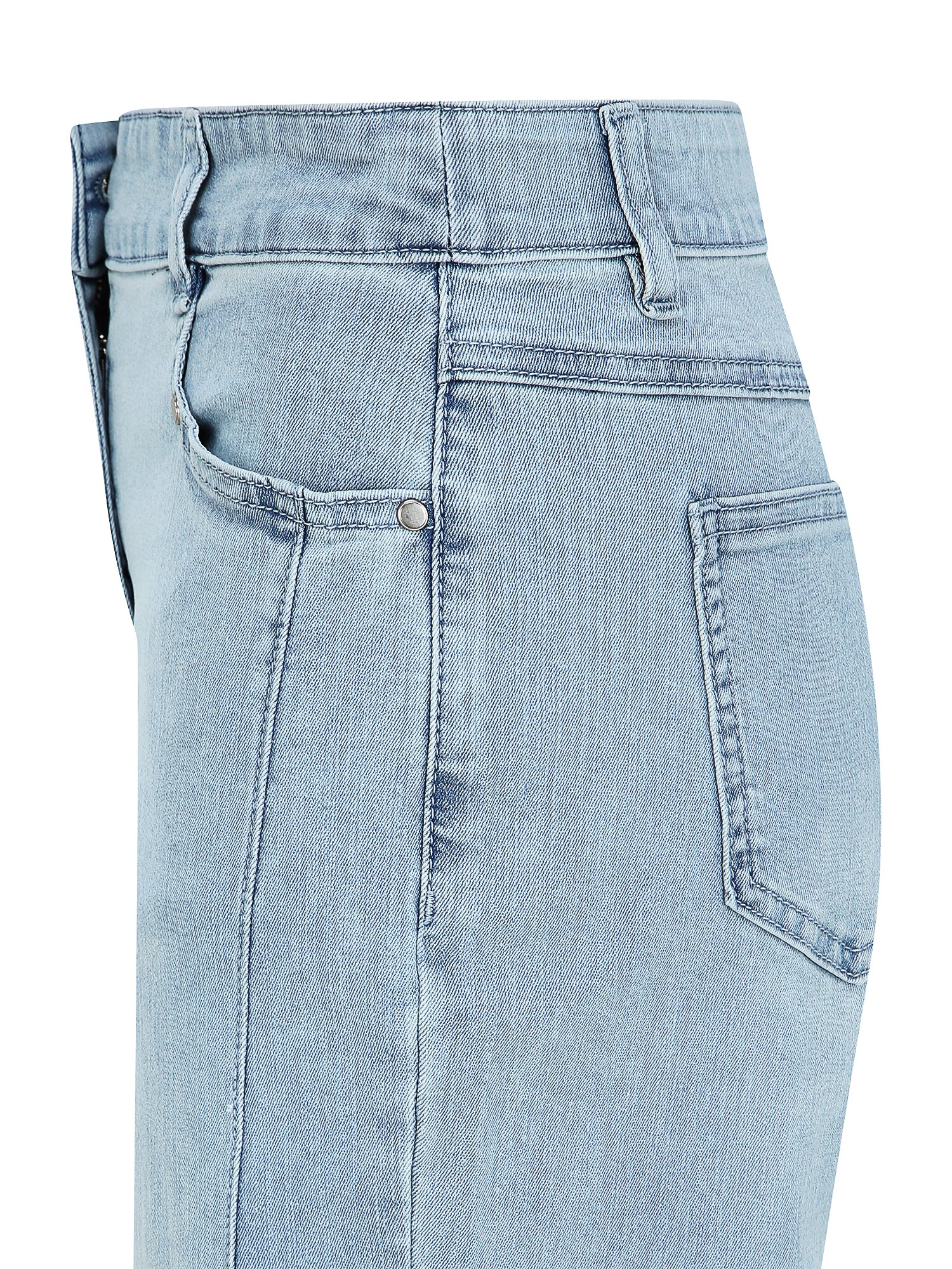 다트 인밴딩 일자핏 데님 팬츠 (LIGHT BLUE)