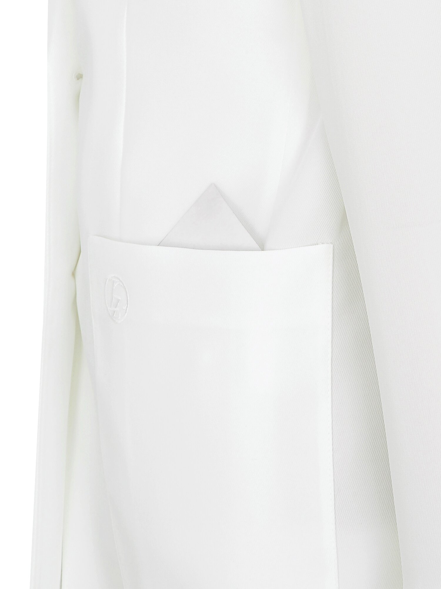 자수 포켓 싱글 투버튼 재킷 (WHITE)