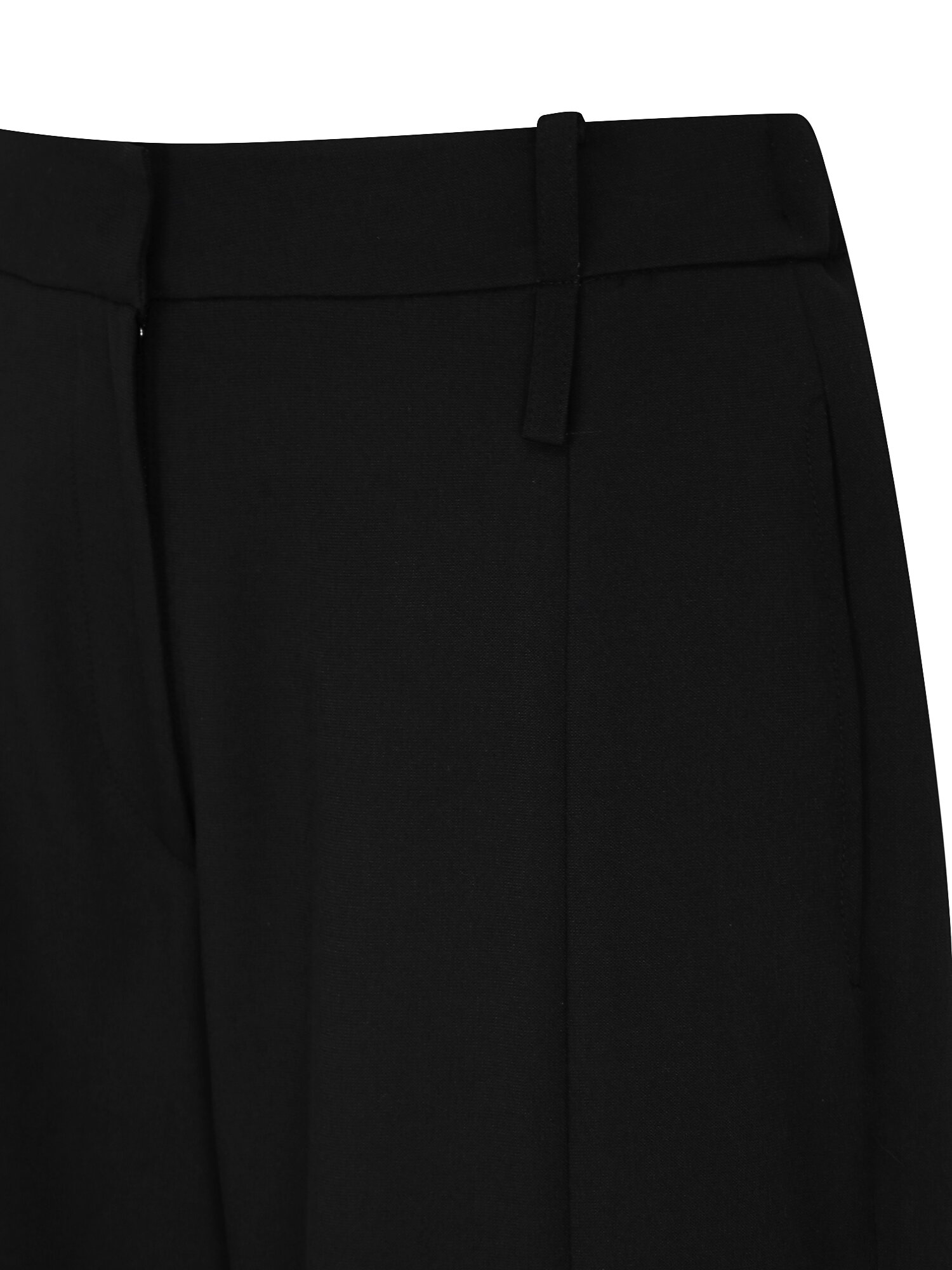 절개 백 밴딩 배기핏 팬츠 (BLACK)