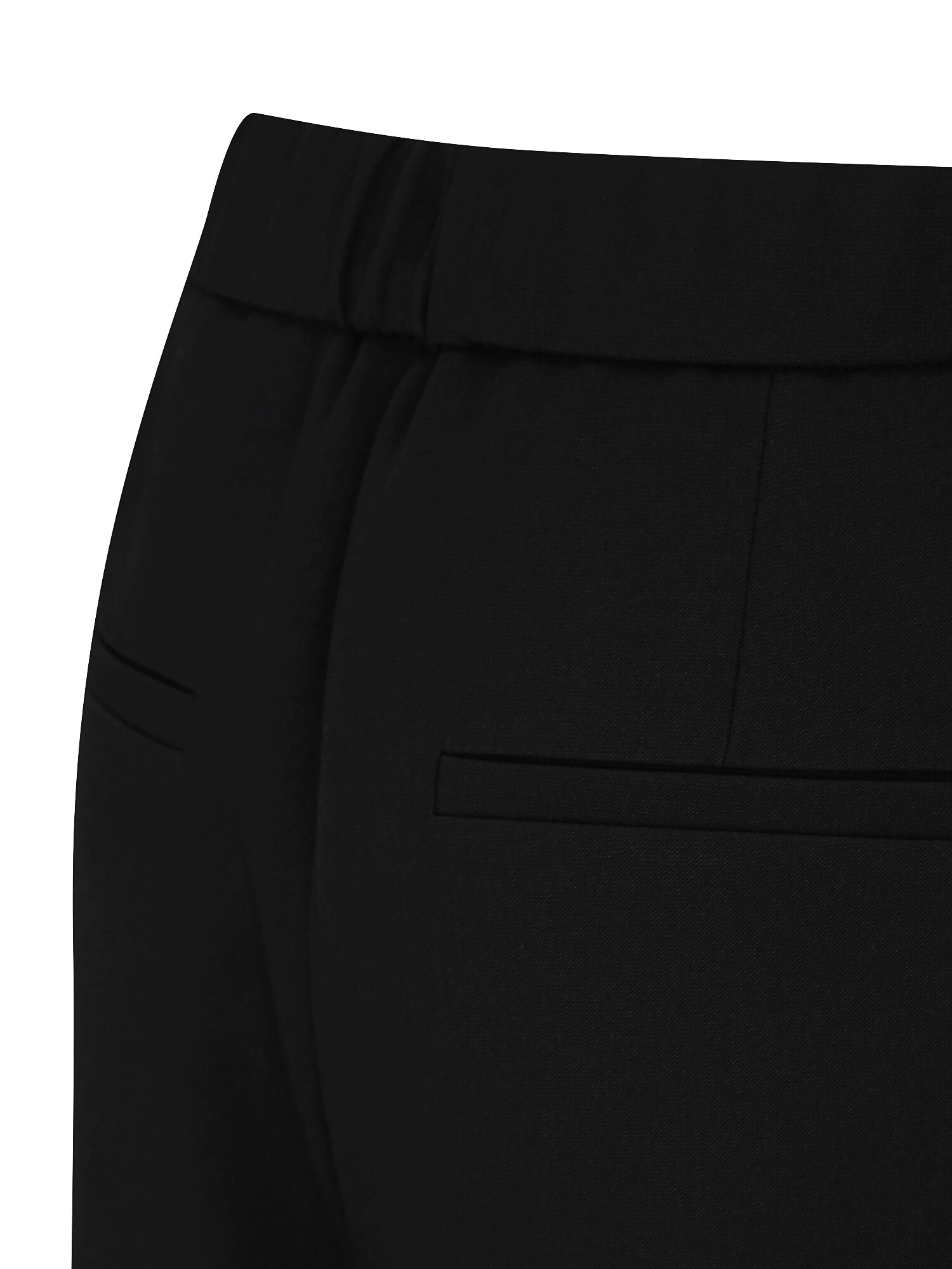 절개 백 밴딩 배기핏 팬츠 (BLACK)