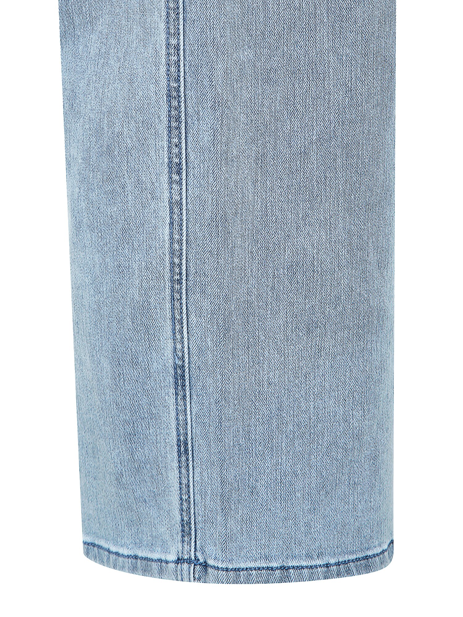 사선 포켓 세미 와이드 데님 팬츠 (LIGHT BLUE)