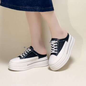 [썸머]니클르 키높이 메쉬 스니커즈 뮬(H131J058)