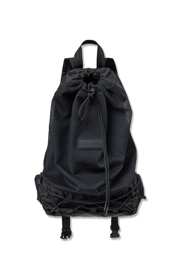 [UNISEX] 트래블 메쉬 투웨이 백팩 - 블랙 HEUK301BBZBLK