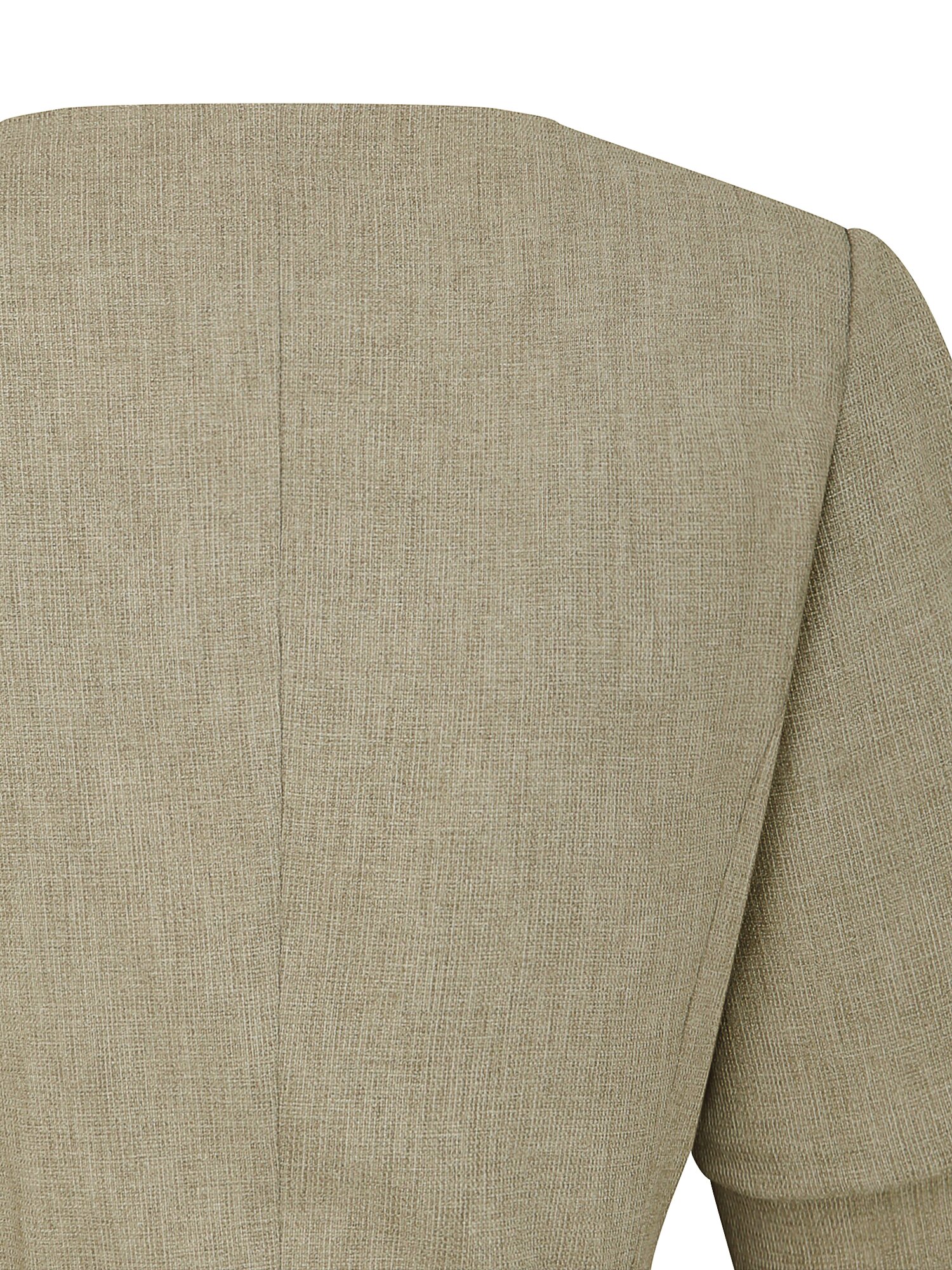 포멀 볼륨 슬리브 브이넥 재킷 (KHAKI)