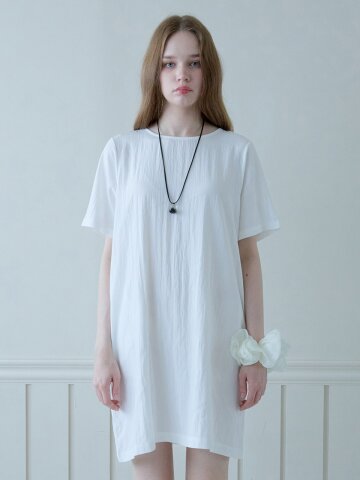 RELAX TUNIC DRESS_WHITE