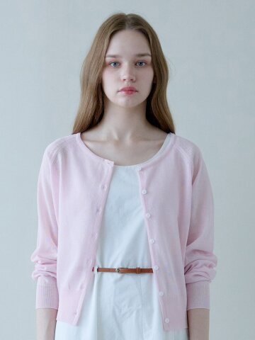 DAILY SUMMER REGLAN CARDIGAN_PINK