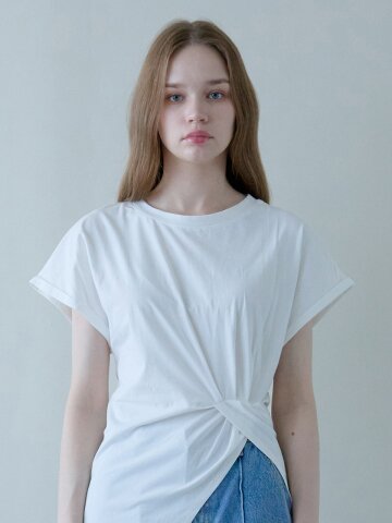 TWIST POINT T-SHIRTS_WHITE