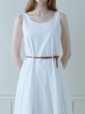 SIMPLE SLIM BELT_CAMEL