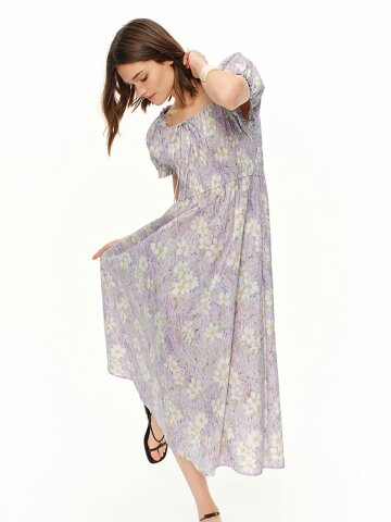 AR_Floral smocked midi dress