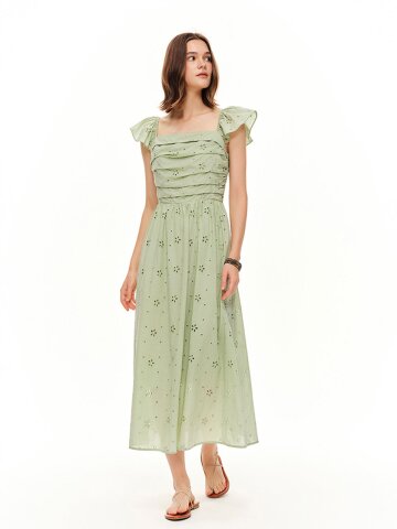 AR_Eyelet embroidery cotton dress_2color