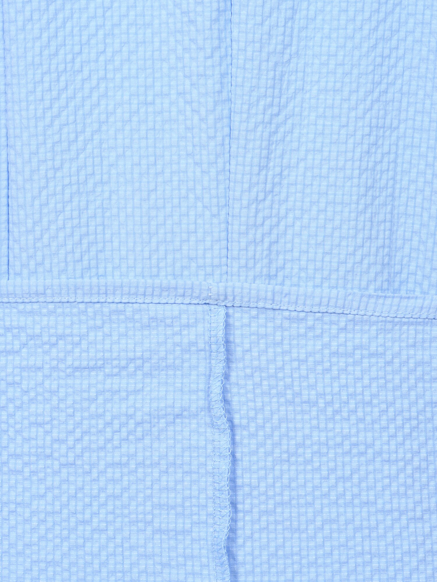 텍스처 스퀘어넥 플레어 원피스 (LIGHT BLUE)