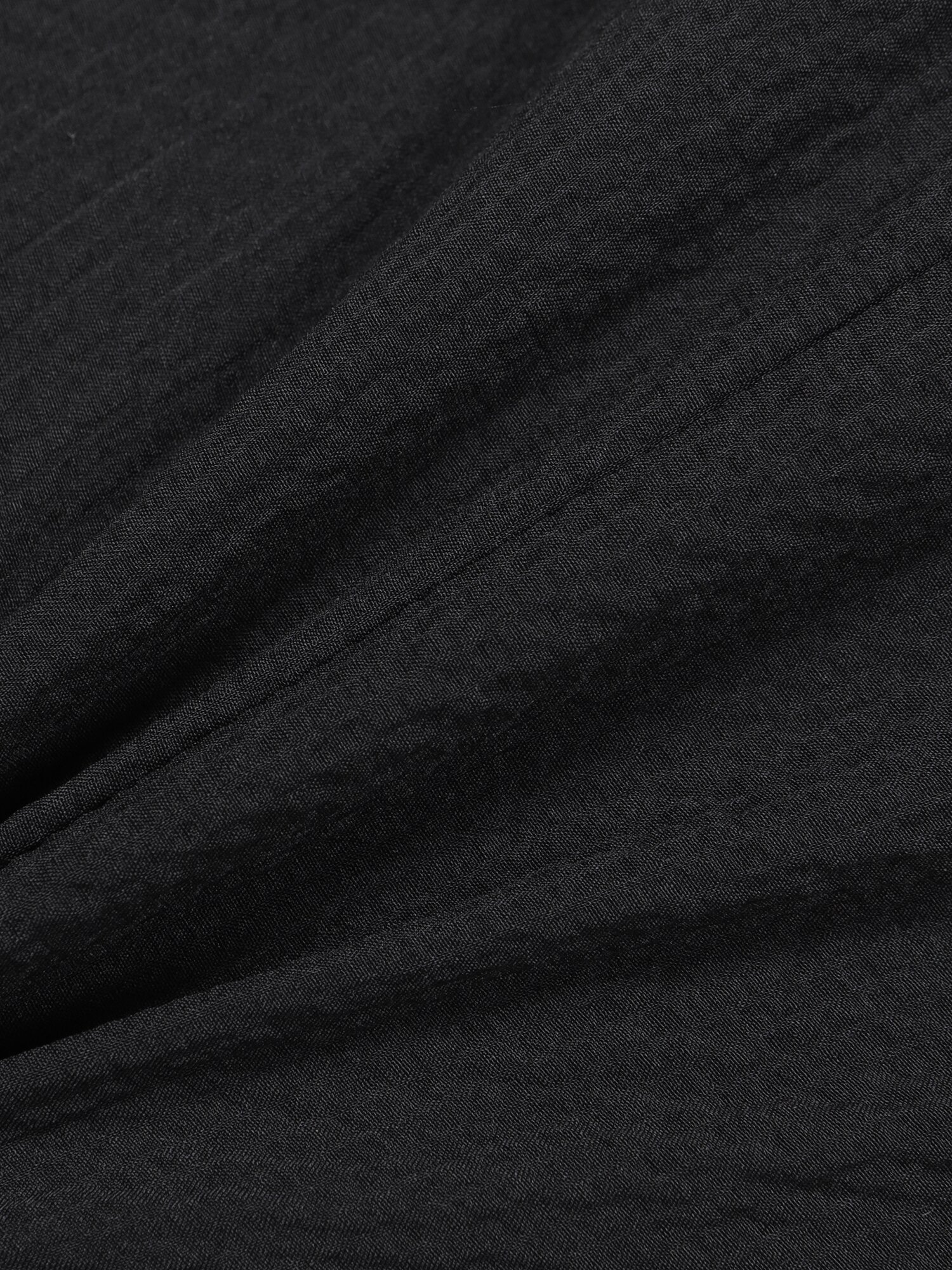 텍스처 스퀘어넥 플레어 원피스 (BLACK)