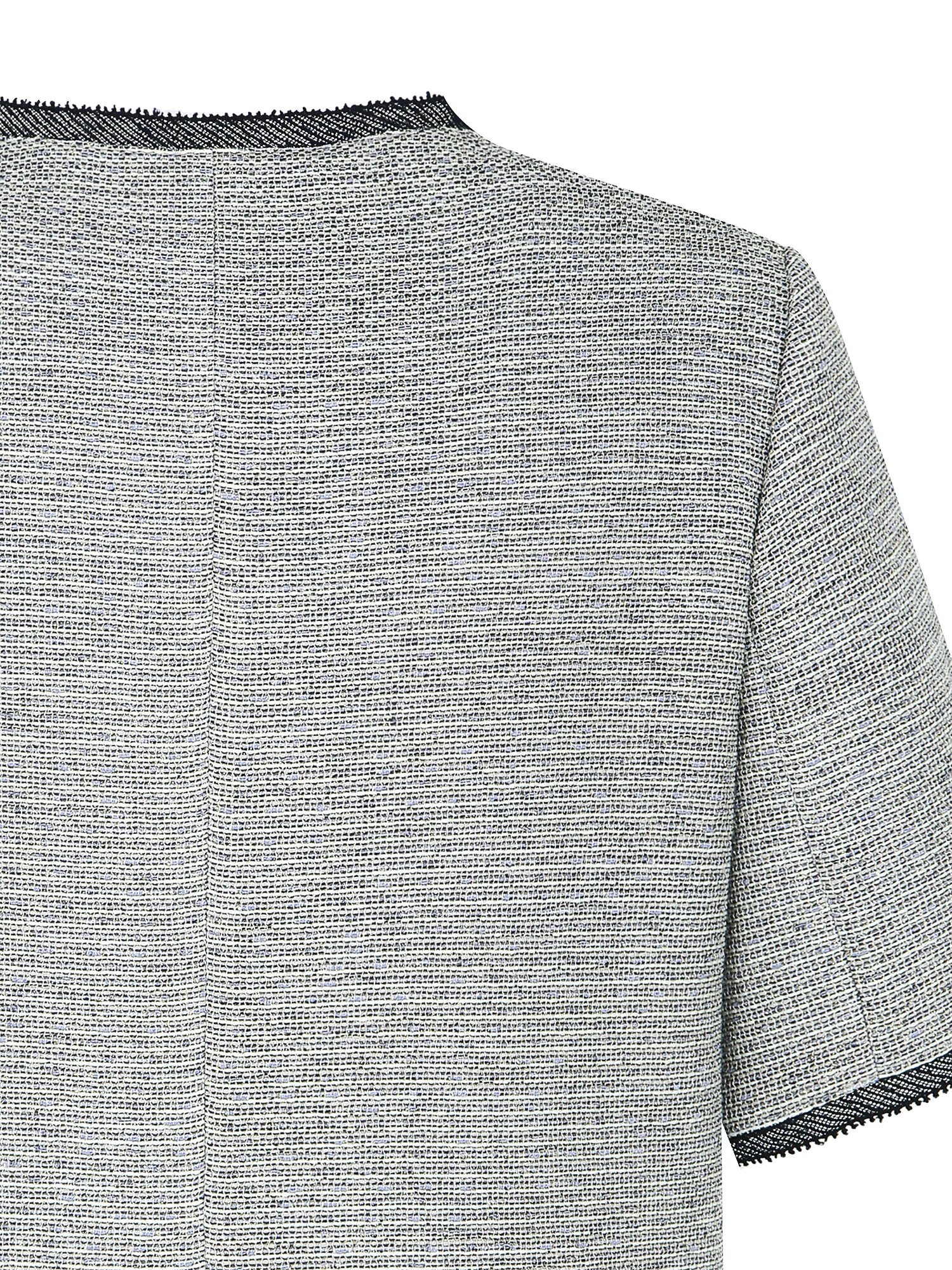 트위드 로즈 버튼 크롭 재킷 (GREY)