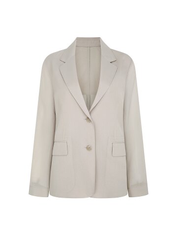 시스루 테일러드 싱글 투버튼 재킷 (BEIGE)