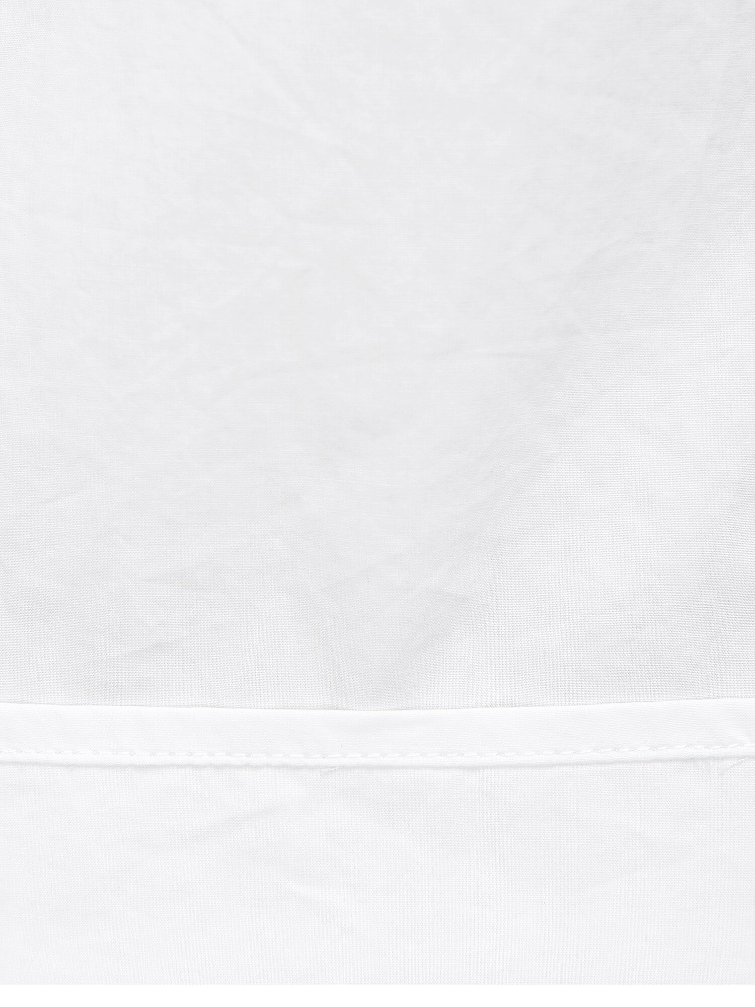 코튼 퍼프 라운드넥 블라우스 (WHITE)