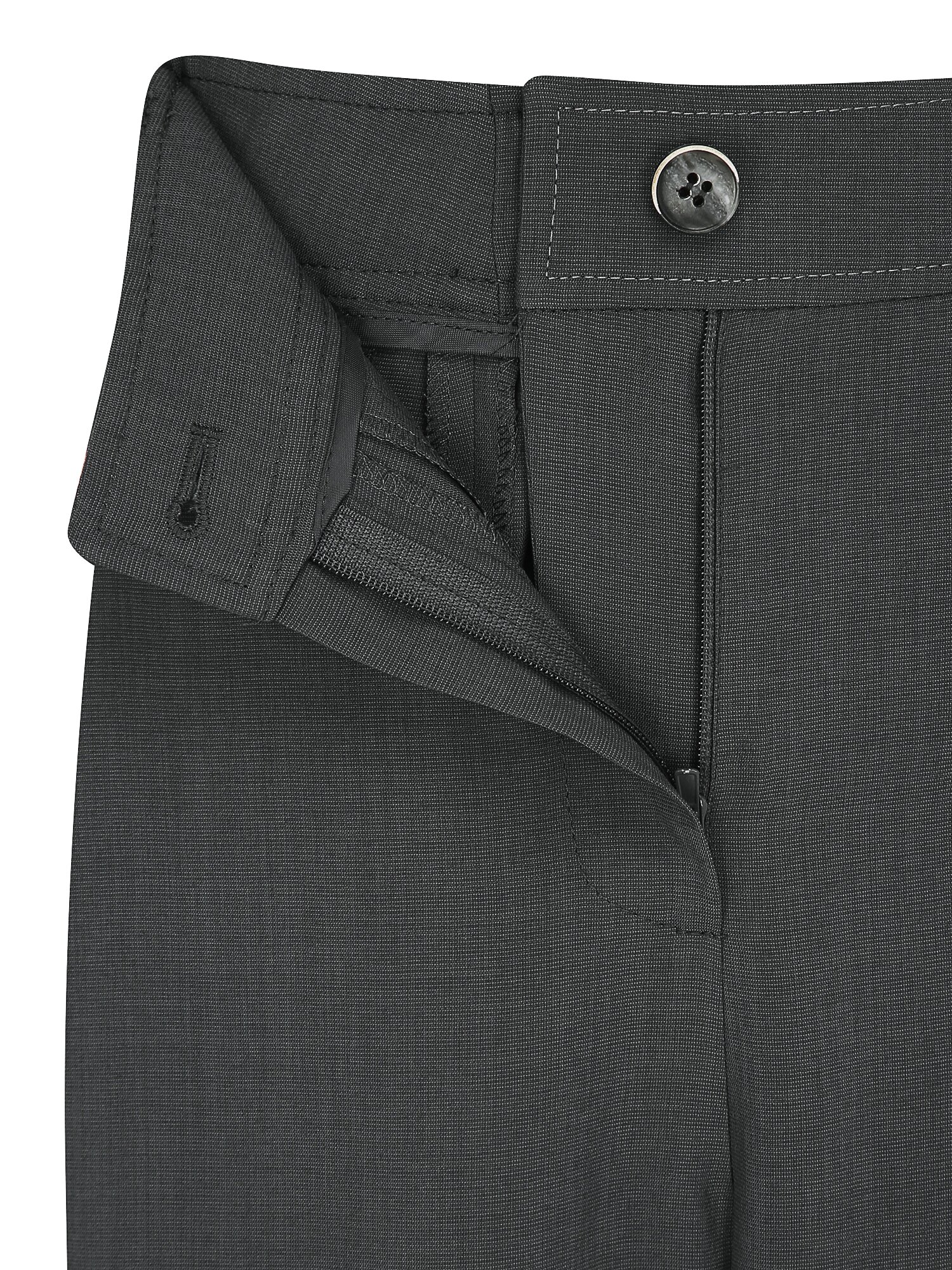 스티치 포켓 백 밴딩 와이드 팬츠 (DARK GREY)