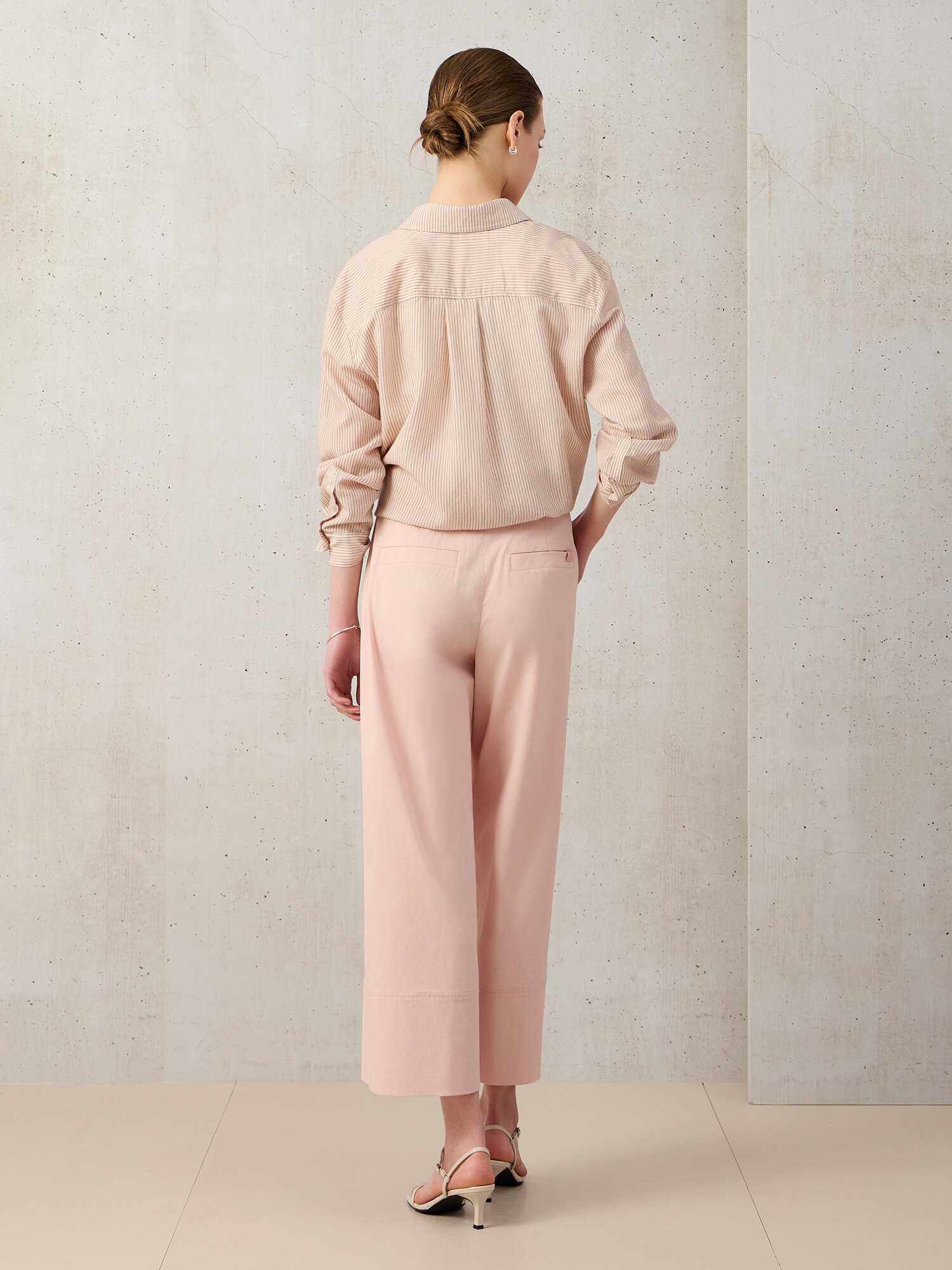 나일론 빅 포켓 와이드 팬츠 (PINK)