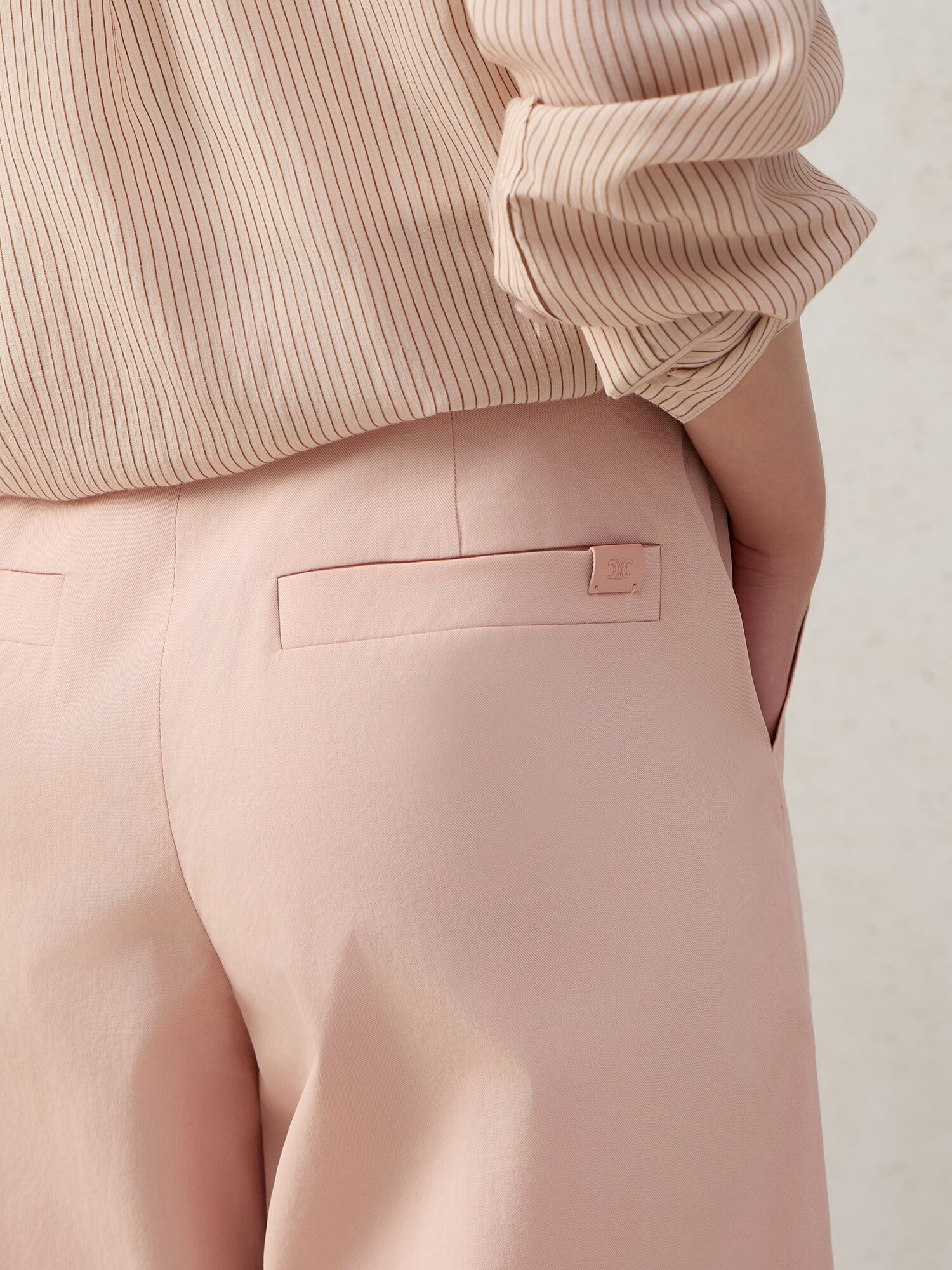 나일론 빅 포켓 와이드 팬츠 (PINK)