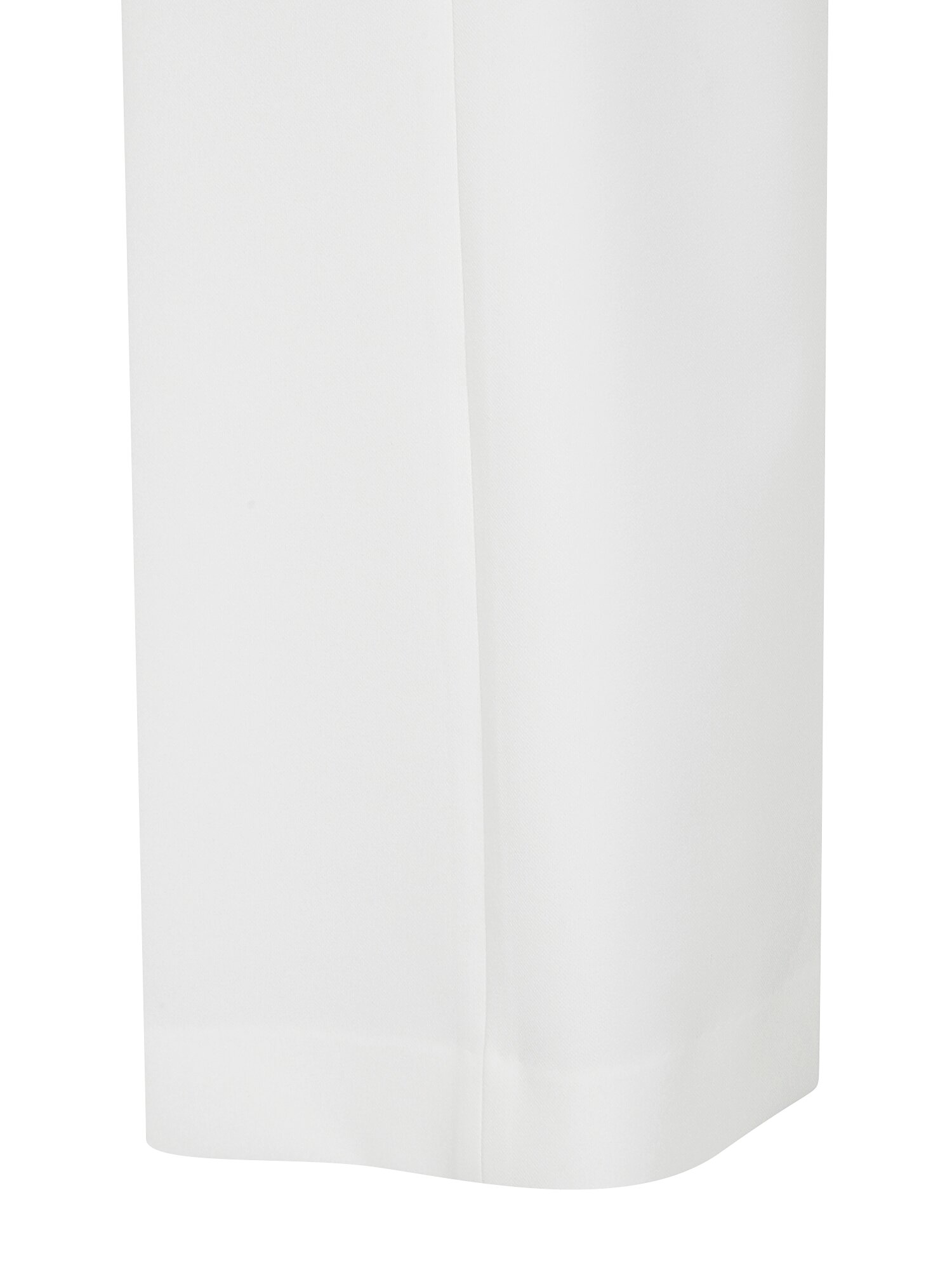 탭 장식 백 밴딩 부츠컷 팬츠 (WHITE)