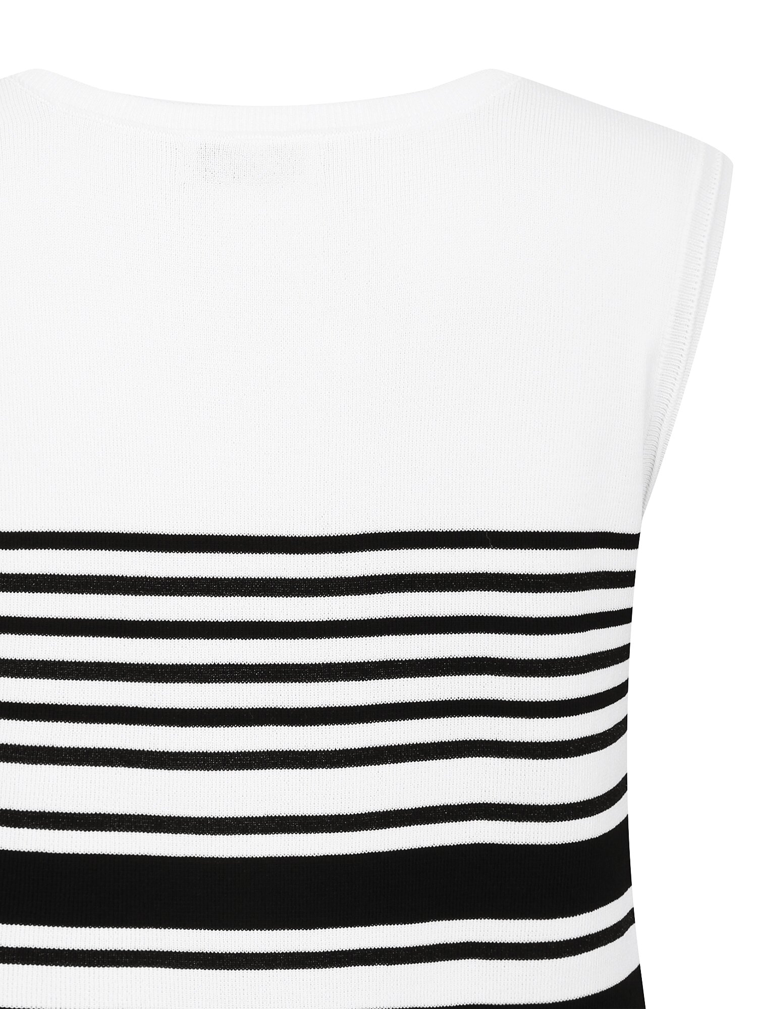 슬리브리스 스퀘어넥 니트 (STRIPE IVORY)