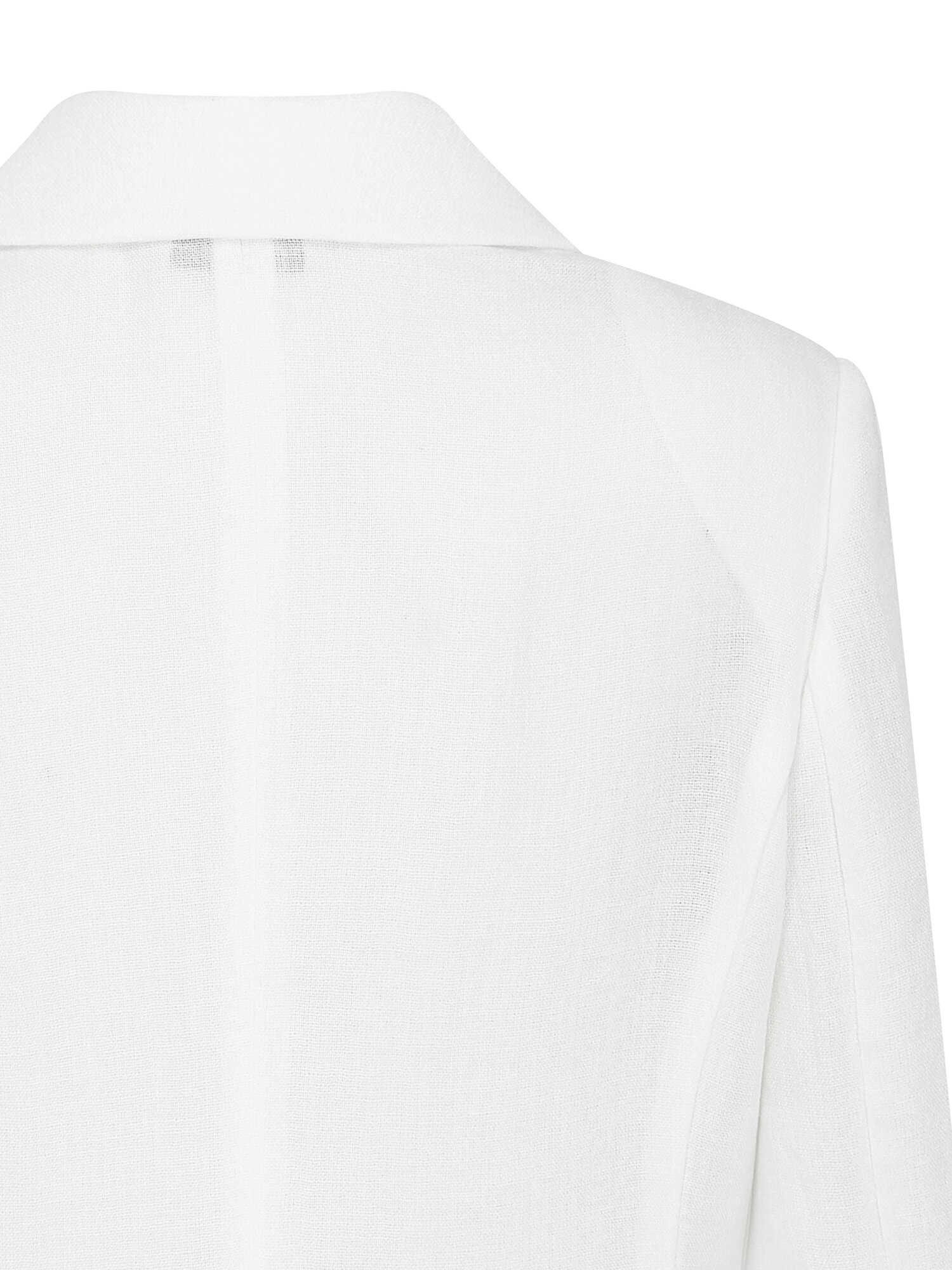 사이드 배색 테일러드 원버튼 재킷 (WHITE)