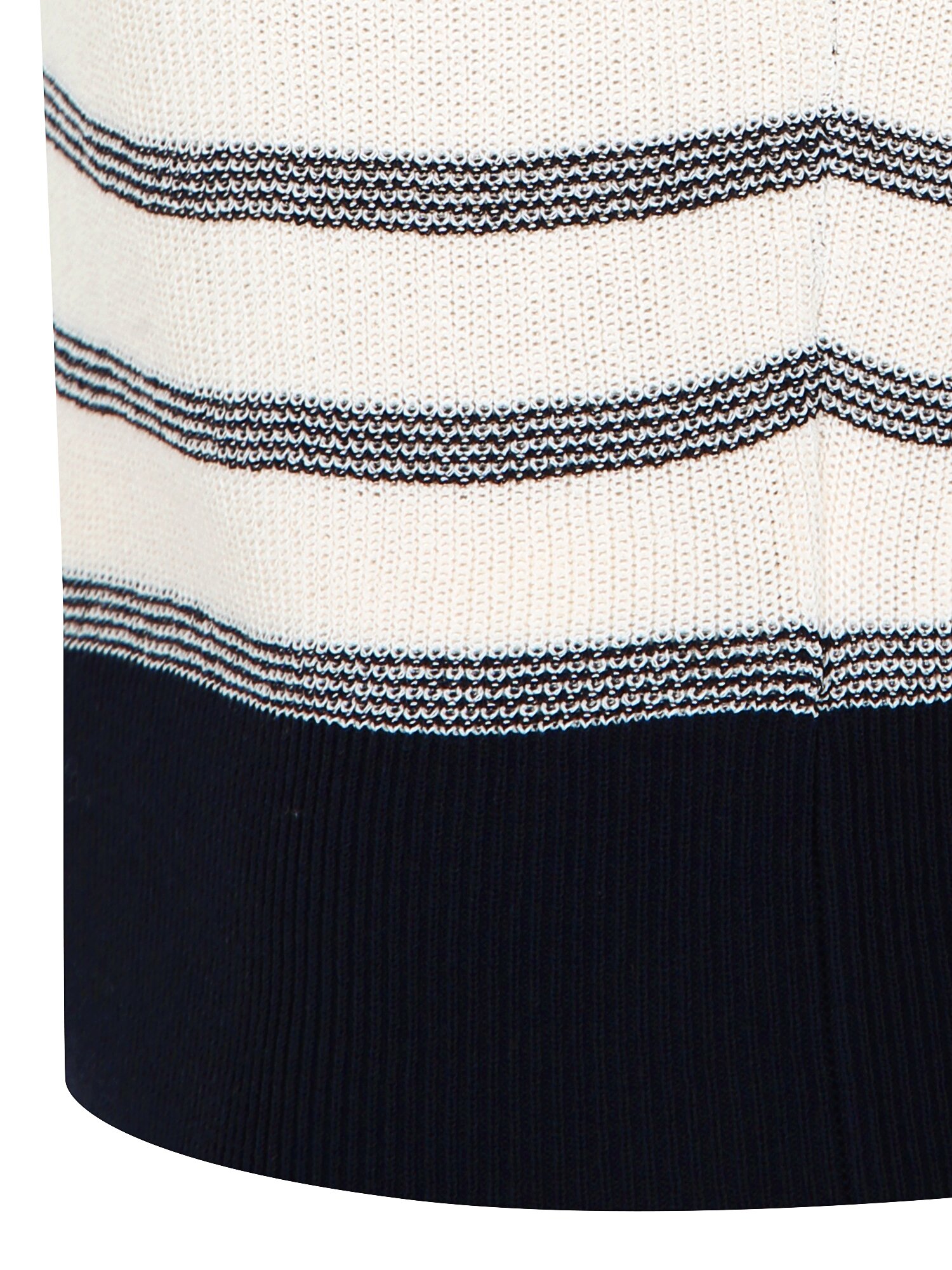 스트라이프 버튼 슬리브리스 니트 (STRIPE NAVY)