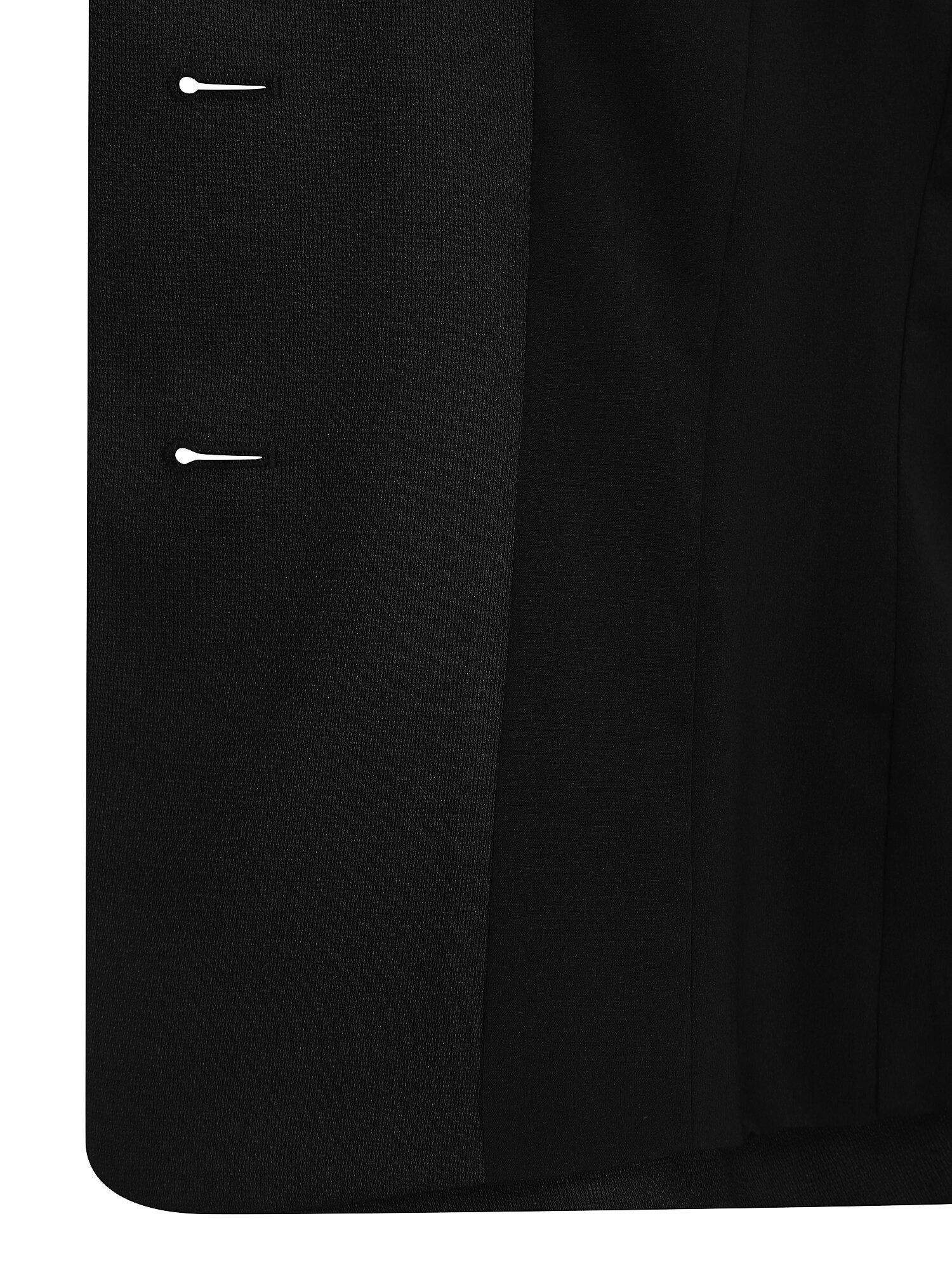 슬림핏 오픈 칼라 싱글 재킷 (BLACK)