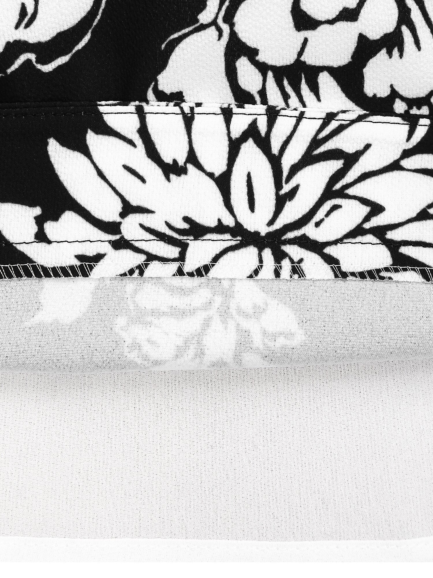 플로럴 스퀘어넥 플레어 원피스 (PRINT BLACK)