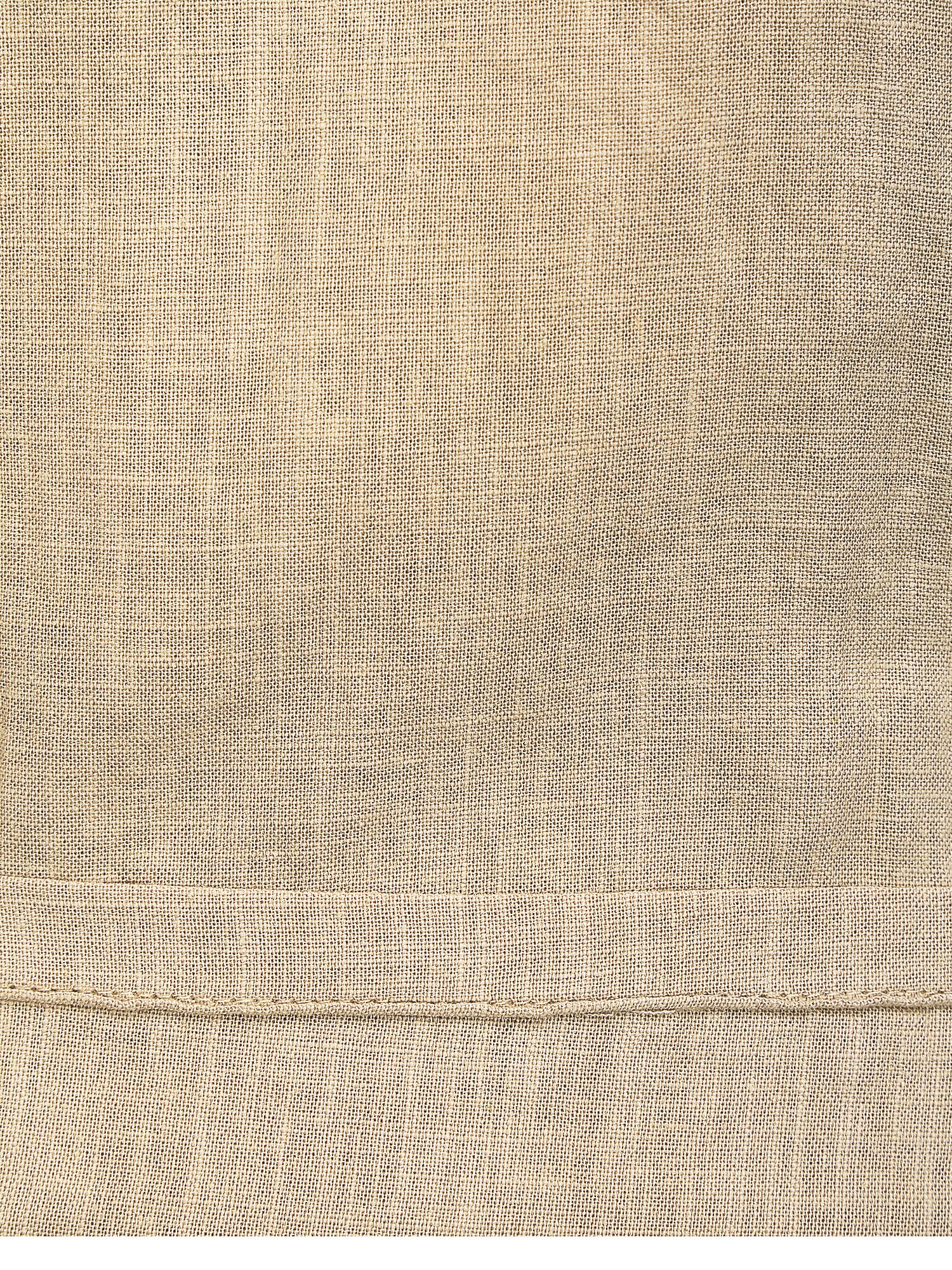 린넨 벨티드 포켓 칼라 베스트 (BEIGE)