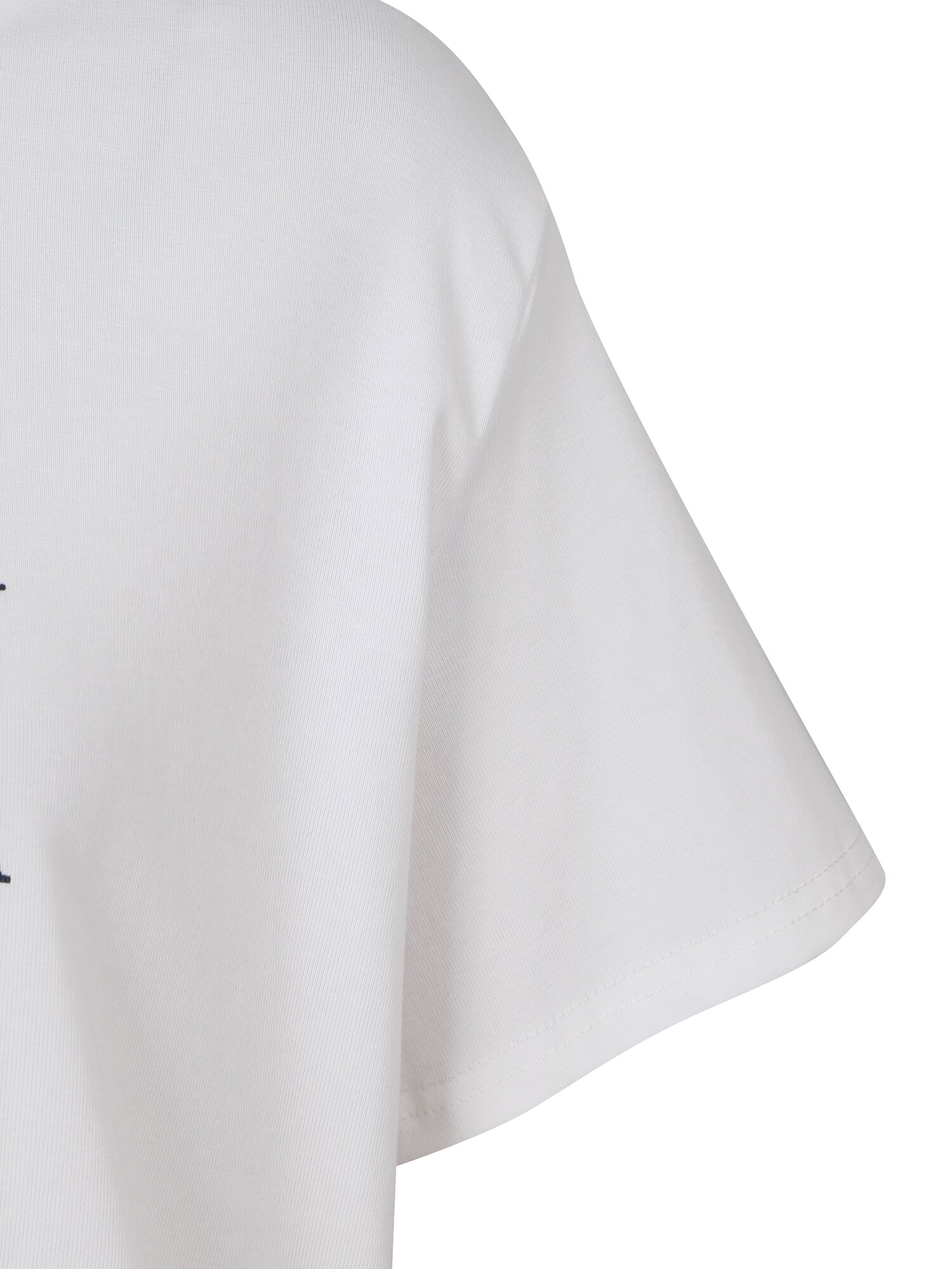 레터링 포인트 라운드넥 티셔츠 (WHITE)
